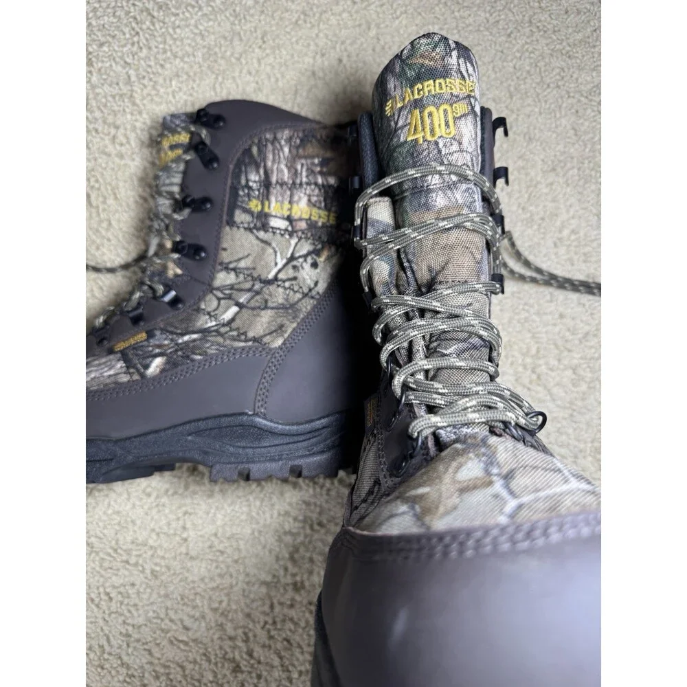 LaCrosse Men’s Silencer 8″ Realtree 400g Thinsulate Waterproof Hunting Boots 10